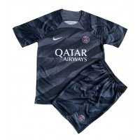 Koszulka piłkarska Paris Saint-Germain Bramkarska Strój wyjazdowy dla dzieci 2023-24 tanio Krótki Rękaw (+ Krótkie spodenki)